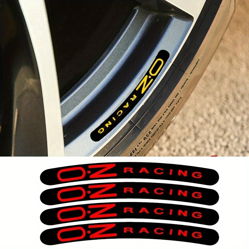Spoke Reflector Set - 4-teiliges Set reflektierende Autoaufkleber für Rallye-Radnaben,