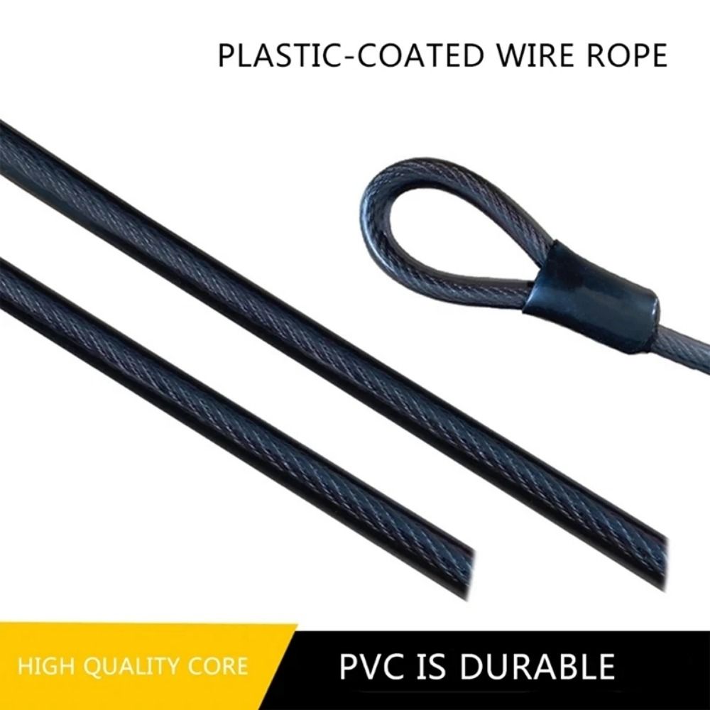 Cable Lock Flexible - Diebstahlsicheres Fahrradschloss, flexibles, faltbares Fahrradkabel, starkes