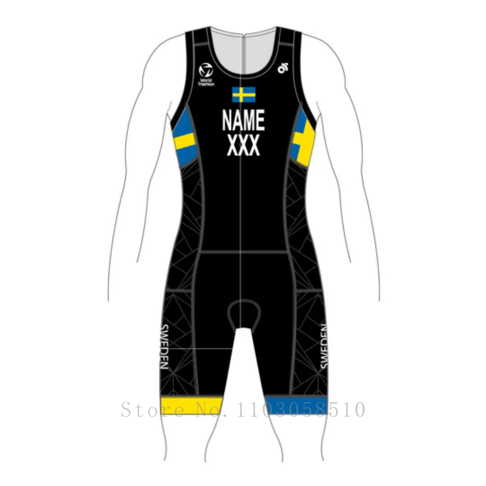 Cycling Commute Shorts - SWEDEN Men PERFORMANCE TRI SUIT -Custom