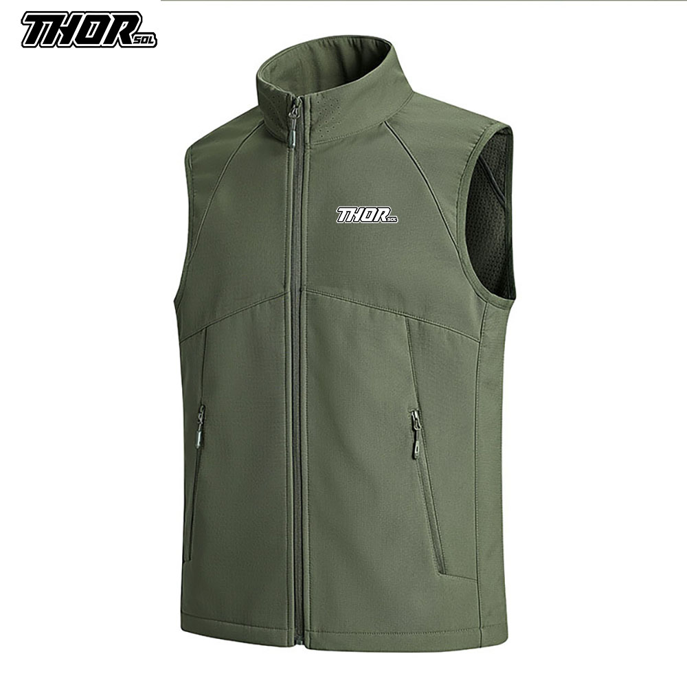 Cycling Commuter Jacket - THORSOL Winter-Radweste Winddicht Herren MTB Gilet