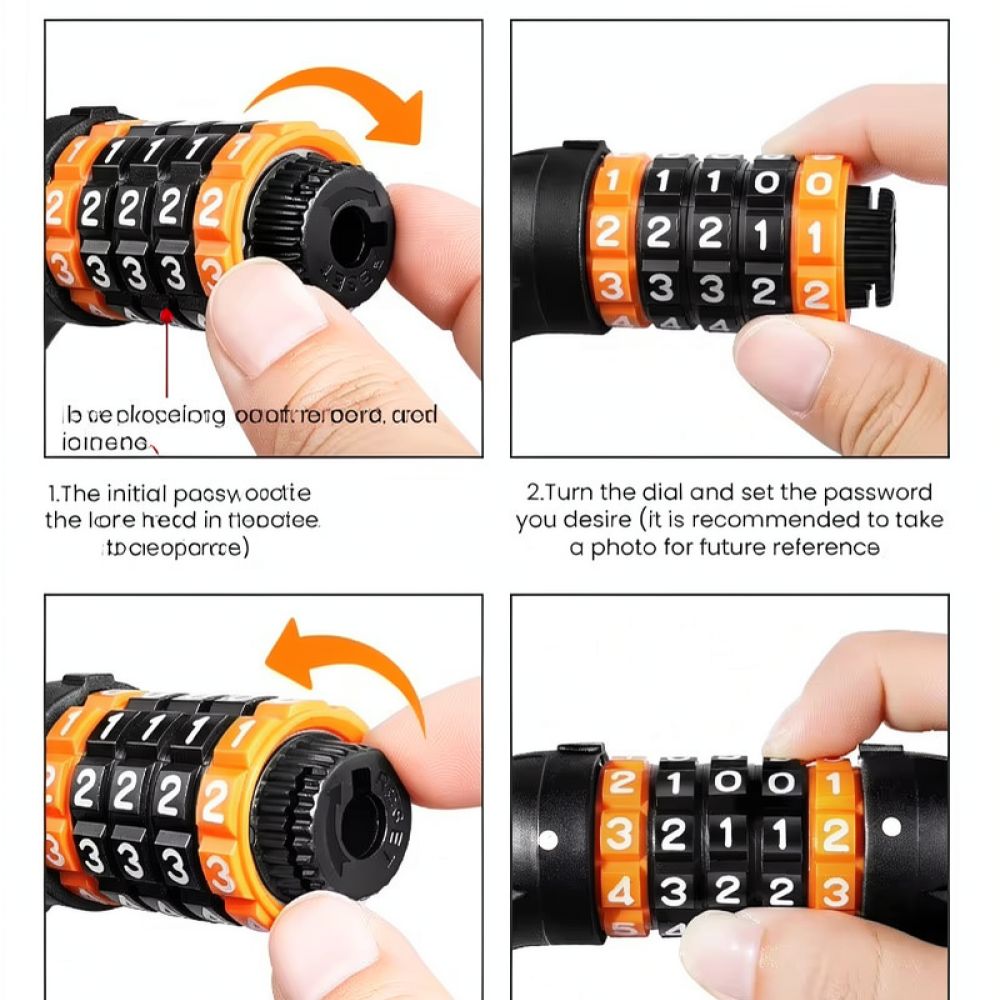 Cable Lock Flexible - Für BUCKLOS Fahrrad-Sicherheitskabelschloss, Diebstahlschutz-Stahlkette, flexibles Zubehör