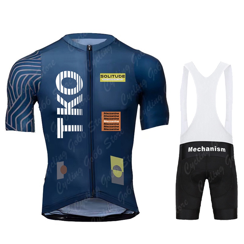 Cycling Commute Shorts - Herren Kurzarm-Radtrikot-Set und Trägerhose – Profi-Rennradbekleidung