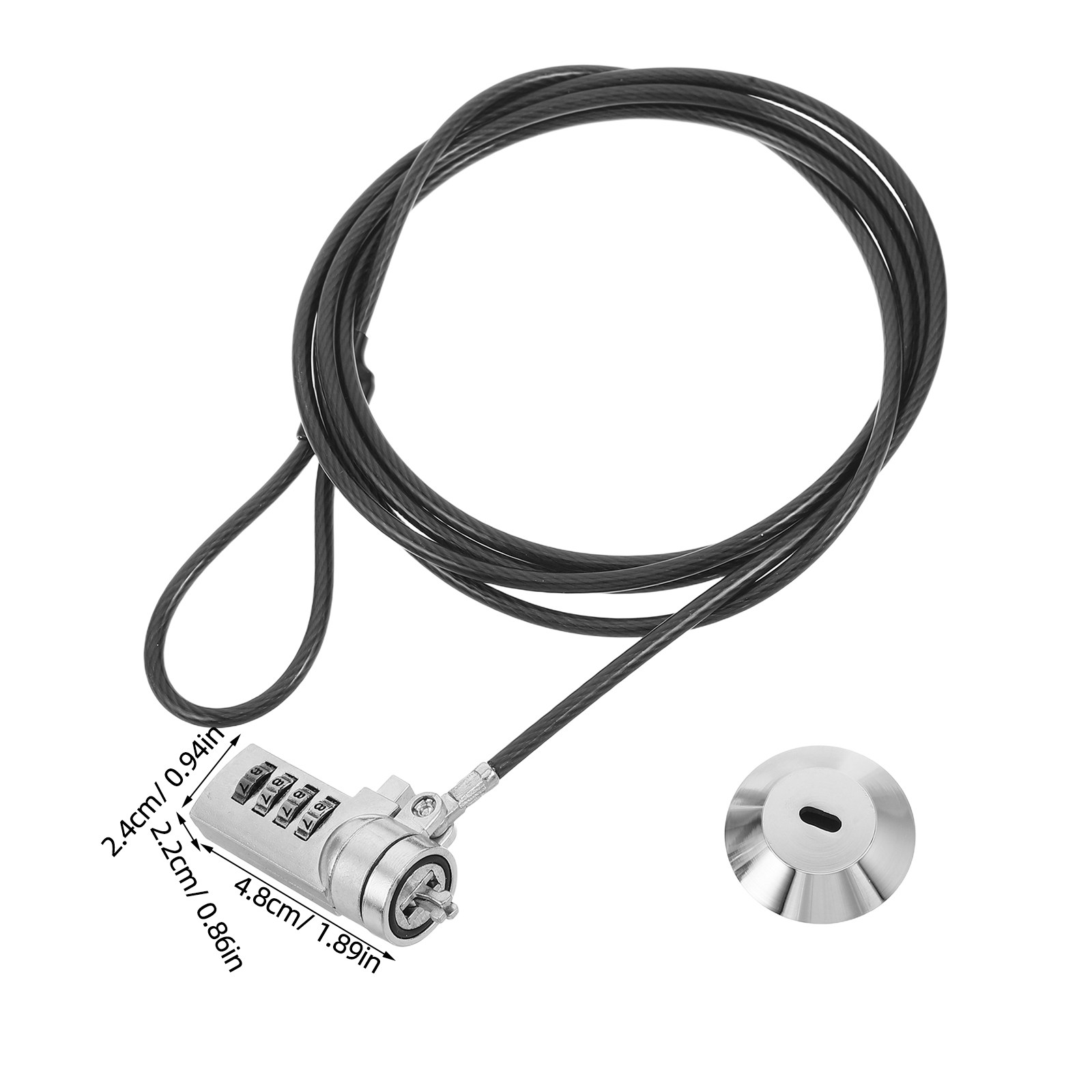 1 Set Kombinations-Laptop-Schl – Cable Lock Flexible Bewertung und Preis
