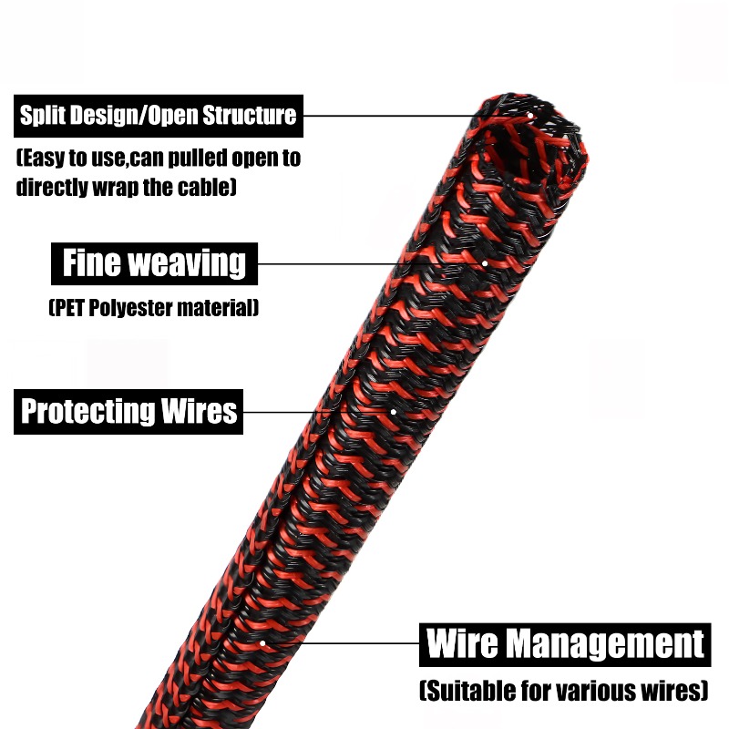 3/5/10 m PET-Kabelhülse, selbs – Cable Lock Flexible Bewertung und Preis