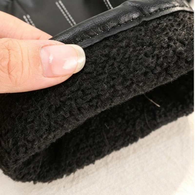 Thermische PU-Lederhandschuhe  – Winter Cycling Commute Bewertung und Preis